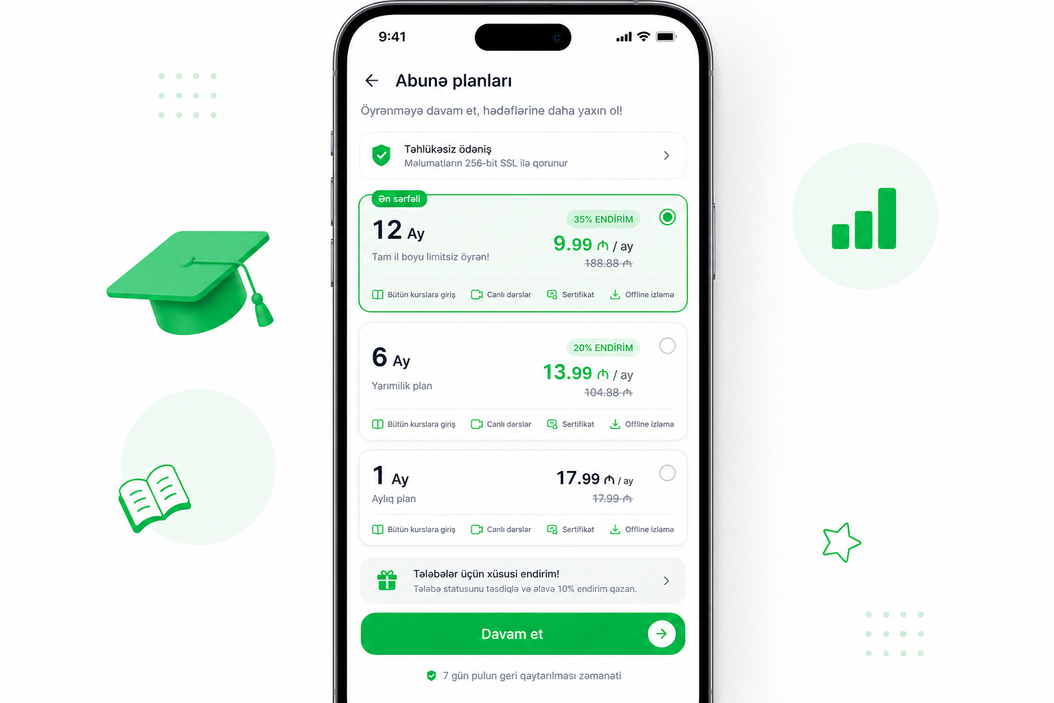 Monthly packages and flexible subscription