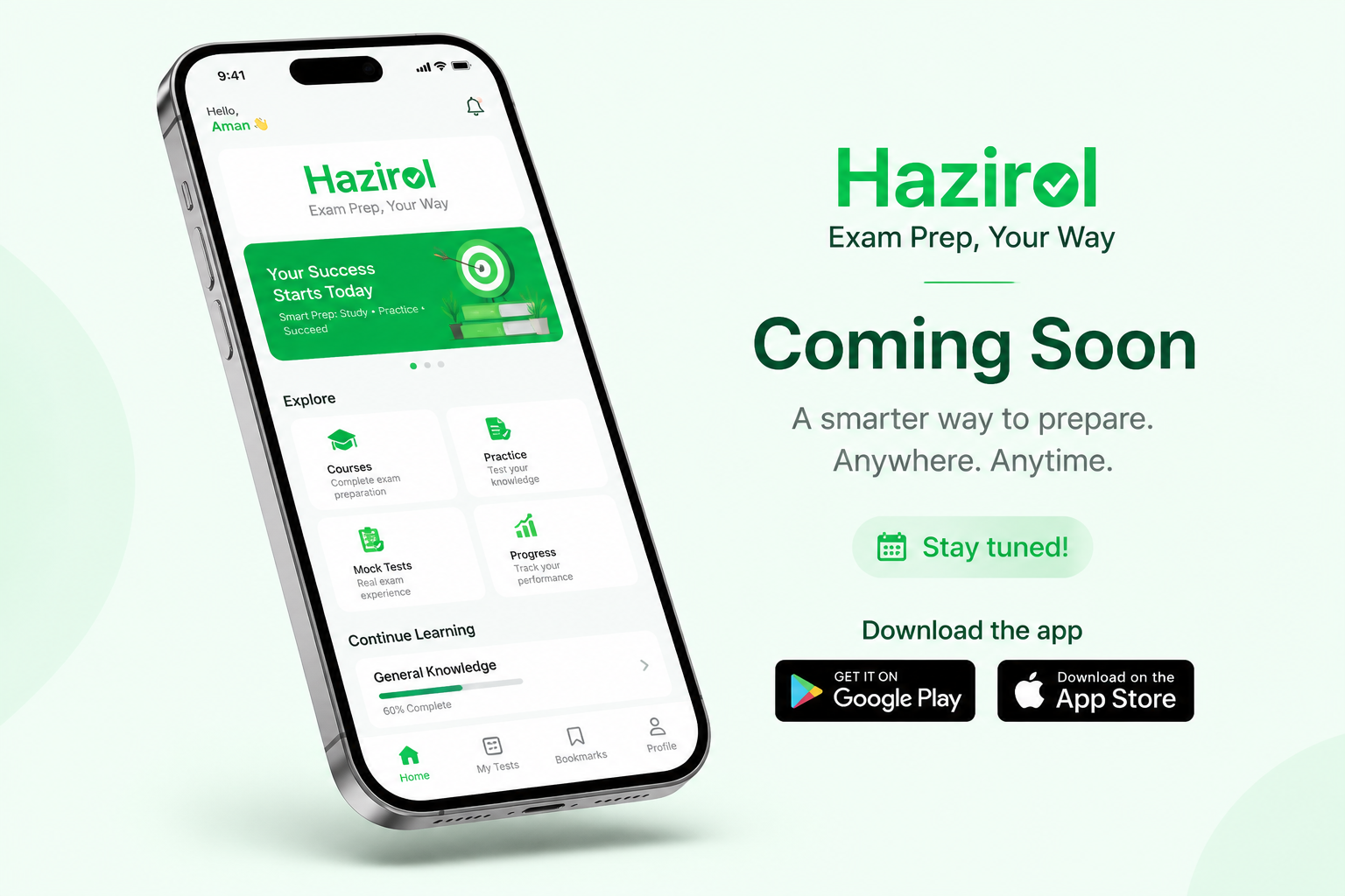 Hazirol app preview